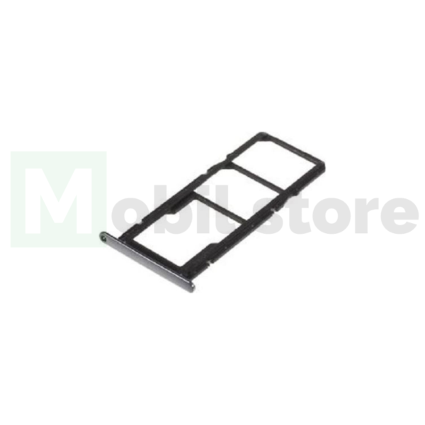 Υποδοχή Κάρτας Dual SIM και SD (SIM Tray) για Huawei Y6 2018/Y6 Prime 2018 - Χρώμα: Μαύρο