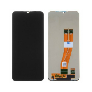 Οθόνη με Μηχανισμό Αφής για Galaxy A02s (Big Glass) (Μαύρο)