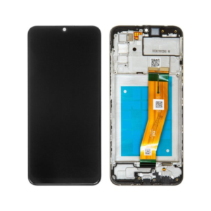Οθόνη με Μηχανισμό Αφής και Πλαίσιο για Galaxy A02s (Big Glass) (Μαύρο)