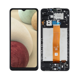 Οθόνη LCD με μηχανισμό αφής και πλαίσιο για Samsung Galaxy A12 (Μαύρο).
