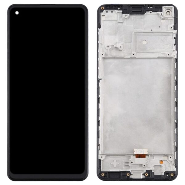 Οθόνη LCD με Μηχανισμό Αφής και Πλαίσιο για Galaxy A21S (Μαύρο)