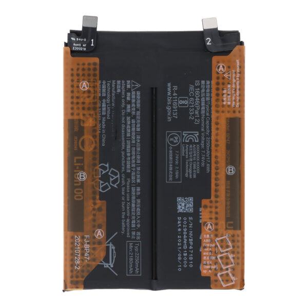 Bp47 Συμβατή Μπαταρία Αντικατάστασης 5000mAh για Redmi Note 11 Pro+