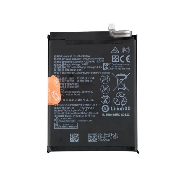 HB486486ECW Μπαταρία 4100mAh για Huawei Mate 20 Pro