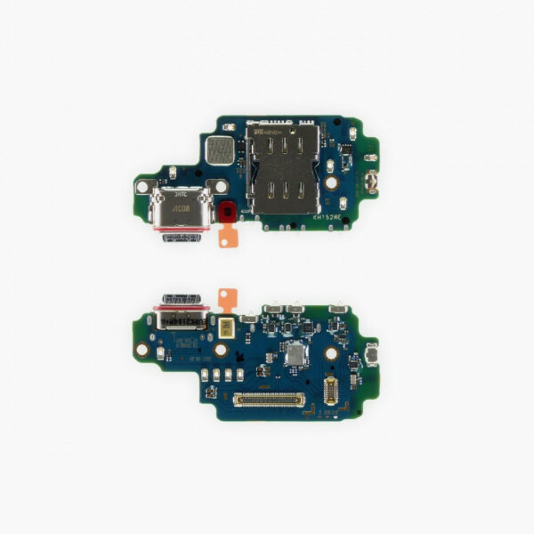 Samsung Καλωδιοταινία Θύρα Φόρτισης με Επαφή Κάρτας Sim για Galaxy S22 Ultra 5G