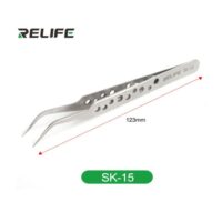 RELIFE SK-15 Τσιμπίδα με Καμπυλωτή Μύτη και Τρύπες στην Λαβή
