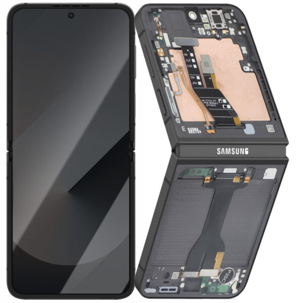 Γνήσια Εσωτερική Οθόνη Samsung Galaxy Z Flip 6 Complete AMOLED Service Pack Μαύρη