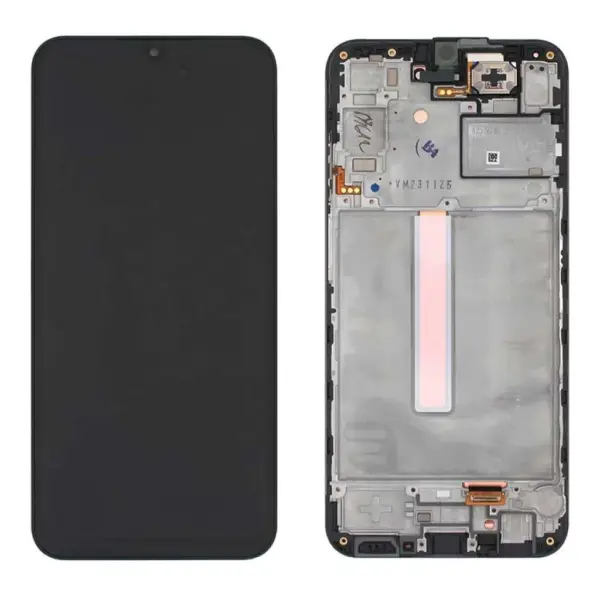 Samsung Γνήσια Οθόνη με Μηχανισμό Αφής για Samsung A256B Galaxy A25 5G (Μαύρο)