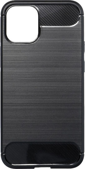 Forcell Carbon Back Cover Σιλικόνης Μαύρο (iPhone 13 mini)