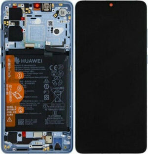 Huawei Οθόνη με Μηχανισμό Αφής και Πλαίσιο για Huawei P30 Pro (Μπλε)