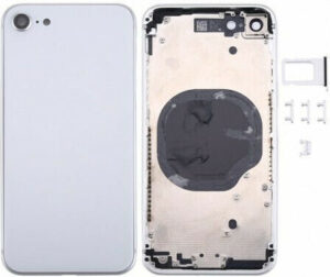 Καπάκι Μπαταρίας Full Body & Camera Lens Λευκό για iPhone 8