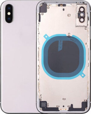 Καπάκι Μπαταρίας με Πλαίσιο Ασημί για iPhone XS