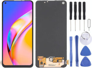 Οθόνη με Μηχανισμό Αφής για OPPO A74 4G, Reno5 Z, A94 5G (Μαύρο)