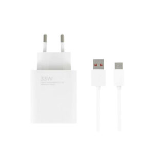 Xiaomi Φορτιστής με Θύρα USB-A και Καλώδιο USB-C 33W Λευκός (BHR9956EU)